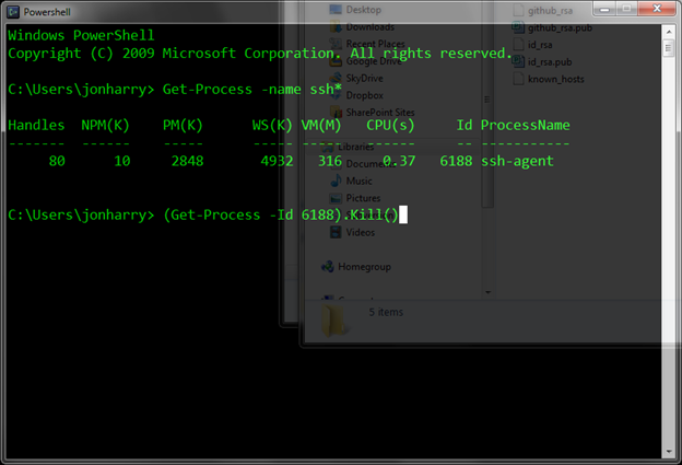 git for windows powershell